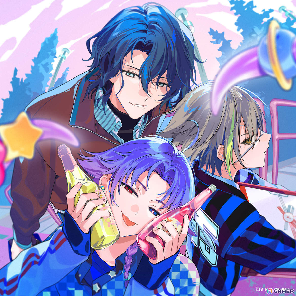 18TRIP Cassette #13 'Funny day' -L4mps-」キャラクターデザイン・お