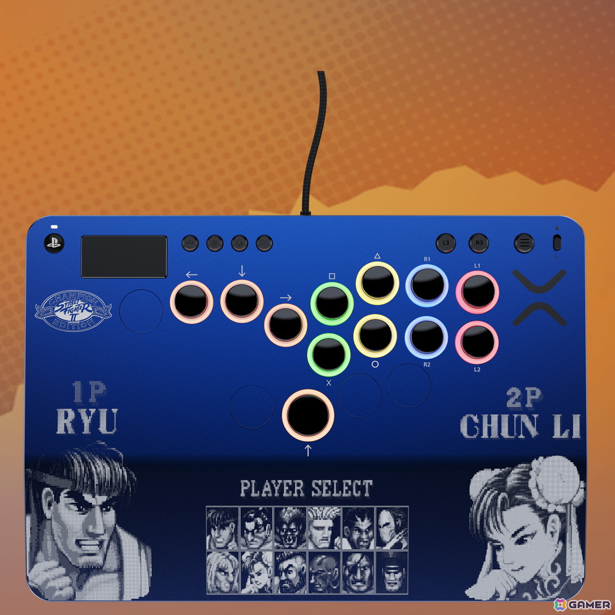 「ストリートファイターIIチャンピオンエディション」とコラボしたレバーレスコントローラーVictrix「Pro KO」とバックパックが5月22日に発売！の画像