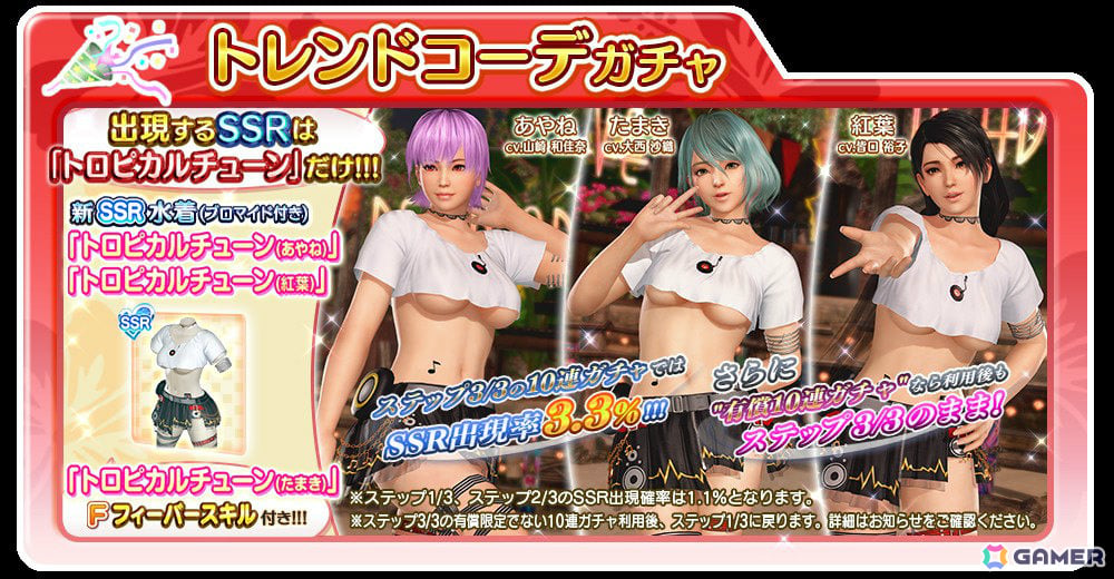 「DEAD OR ALIVE XVV」パティ(CV:高野麻里佳)のトゥルーカラーコーデ「ブレンデッド・ウェーブ」が登場!オシャレ好きなパティの成長した姿を表現の画像