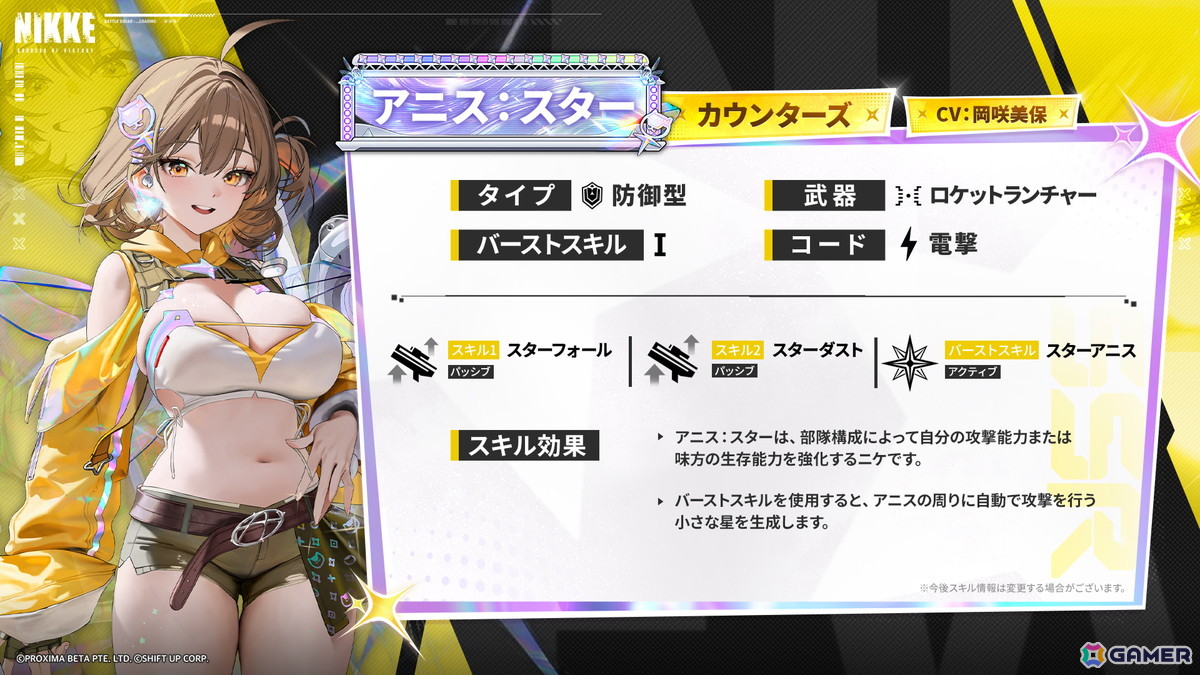 「勝利の女神:NIKKE」の新バージョン「STAR ANIS」が実装!アニスがアイドルとして新たな道を歩み始めるの画像