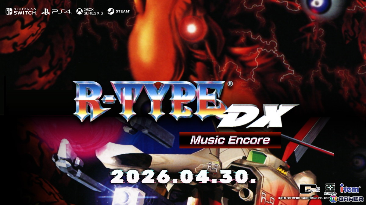 「R-TYPE DX: Music Encore」が2026年4月30日に発売決定！ゲーム内容や追加要素を紹介する新トレーラーも公開の画像