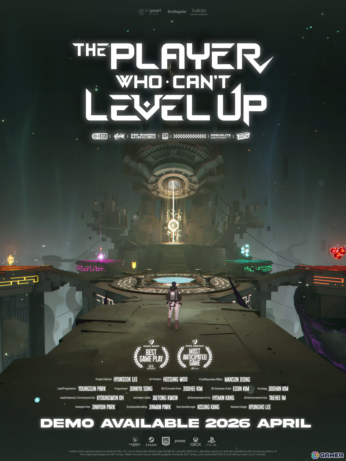 ピッコマのウェブトゥーンを原作としたスタイリッシュアクションローグライト「万年レベル1プレイヤー」のSteamデモ版が公開!の画像