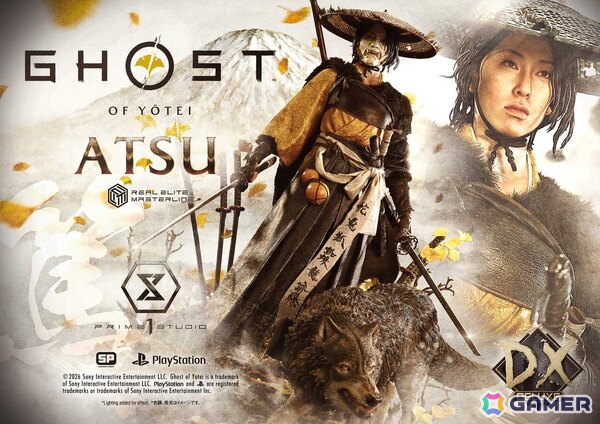 「Ghost of Yōtei」から主人公・篤がリアルエリートマスターラインで立体化！修羅場で磨いた不動心と拭うことのできない復讐心を二刀を構えた姿で捉えたスタチューの画像1