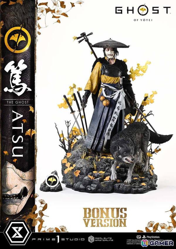 「Ghost of Yōtei」から主人公・篤がリアルエリートマスターラインで立体化！修羅場で磨いた不動心と拭うことのできない復讐心を二刀を構えた姿で捉えたスタチューの画像14