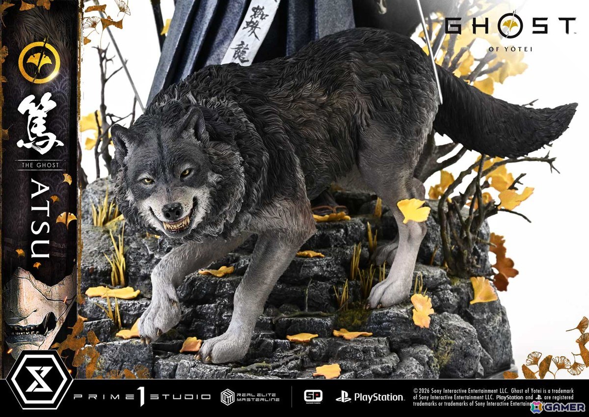 「Ghost of Yōtei」から主人公・篤がリアルエリートマスターラインで立体化!修羅場で磨いた不動心と拭うことのできない復讐心を二刀を構えた姿で捉えたスタチューの画像