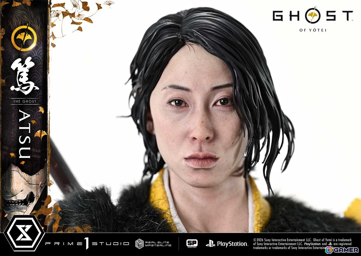 「Ghost of Yōtei」から主人公・篤がリアルエリートマスターラインで立体化!修羅場で磨いた不動心と拭うことのできない復讐心を二刀を構えた姿で捉えたスタチューの画像