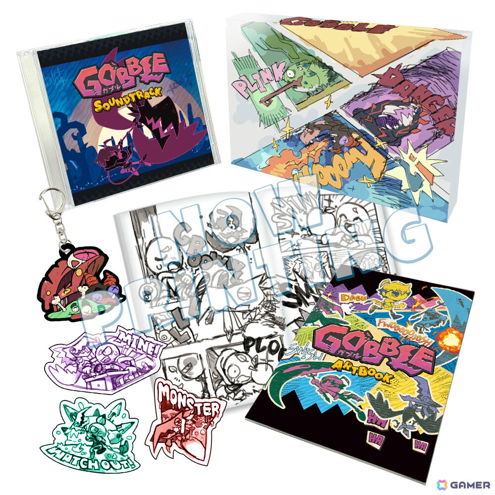 「GOBBLE」描き下ろしイラスト満載の初回生産限定特典や通販限定版特典を紹介!アートブックやサントラ、ラバーキーホルダーなどのグッズが付いてくるの画像