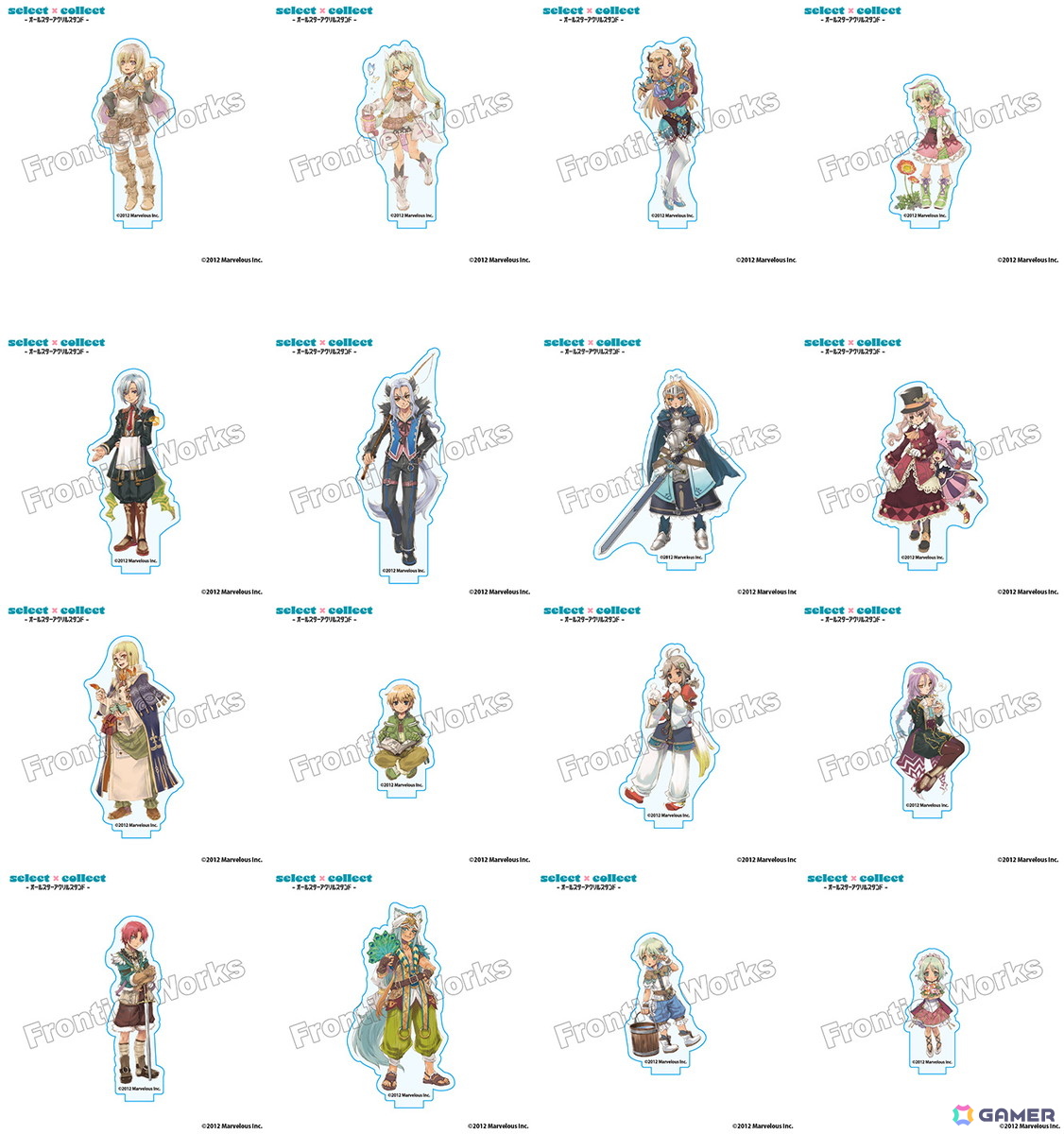 自由に選べる受注販売ブランド「セレクト×コレクト」から「ルーンファクトリー」シリーズのアクリルスタンド全30種が受注受付開始!の画像