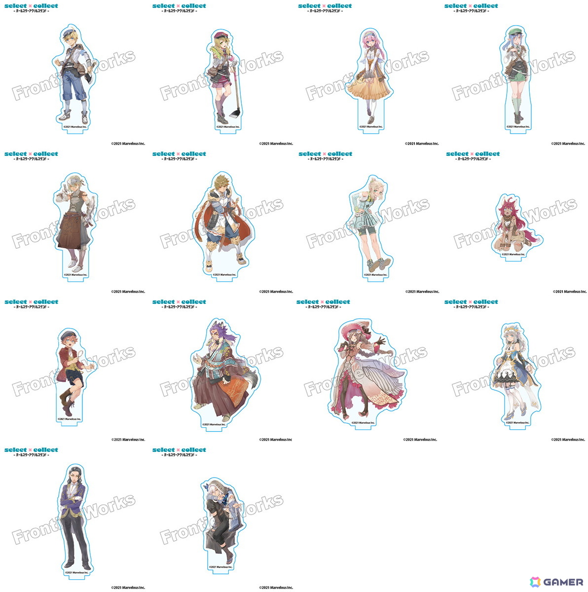 自由に選べる受注販売ブランド「セレクト×コレクト」から「ルーンファクトリー」シリーズのアクリルスタンド全30種が受注受付開始!の画像