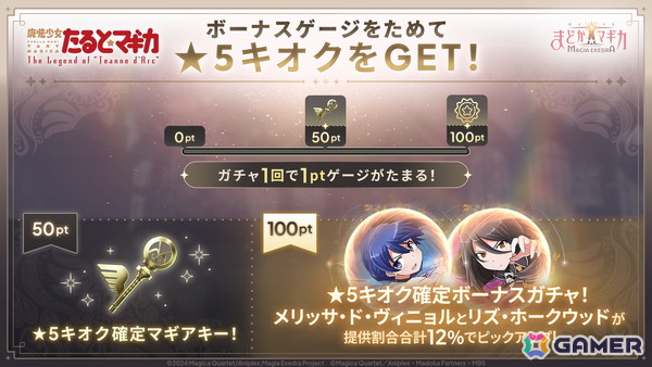 「まどドラ」で「魔法少女たると☆マギカ 後編 Act.I」メインクエスト追加＆イベント開催！新★5キオクのリズとメリッサも実装の画像7