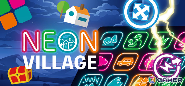 3マッチパズル×デッキ構築型ローグライク「Neon Village」が正式リリース！新バイオーム「常夏」やエンドレスモードなどが実装の画像1