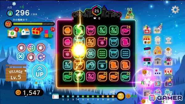 3マッチパズル×デッキ構築型ローグライク「Neon Village」が正式リリース！新バイオーム「常夏」やエンドレスモードなどが実装の画像8