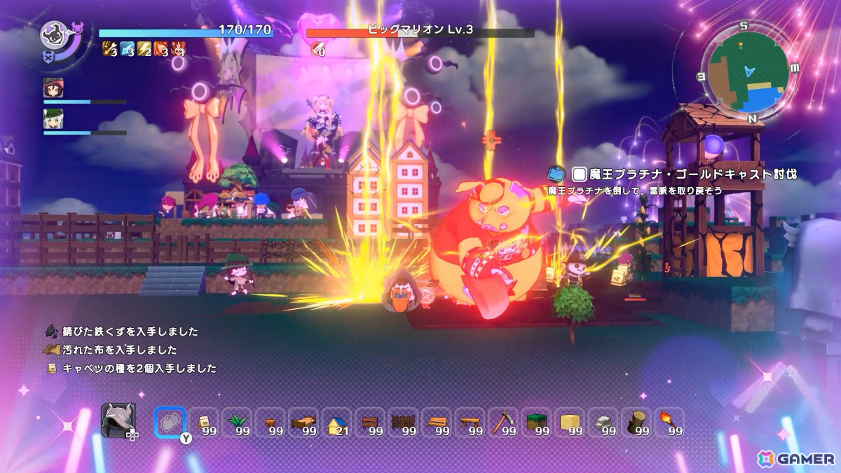魔王城のとなりで村づくりに挑むアクションRPG「ワロタ、俺の家のとなり魔王城www」が発表!「LOST EPIC」開発チームの最新作の画像