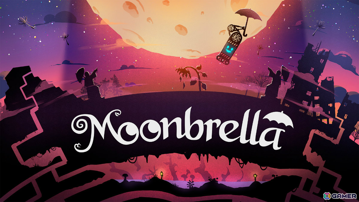 傘を駆使して月へと登っていくジャンプ無し2Dメトロイドヴァニア「Moonbrella」が発表！落下速度を抑えたり先端を地形に突き刺したり色々な技を使いこなそうの画像