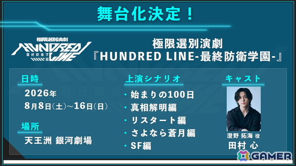 8月には待望の舞台化も！「HUNDRED LINE -最終防衛学園-」発売1周年記念イベント「1周年記念学生祭」レポートの画像29