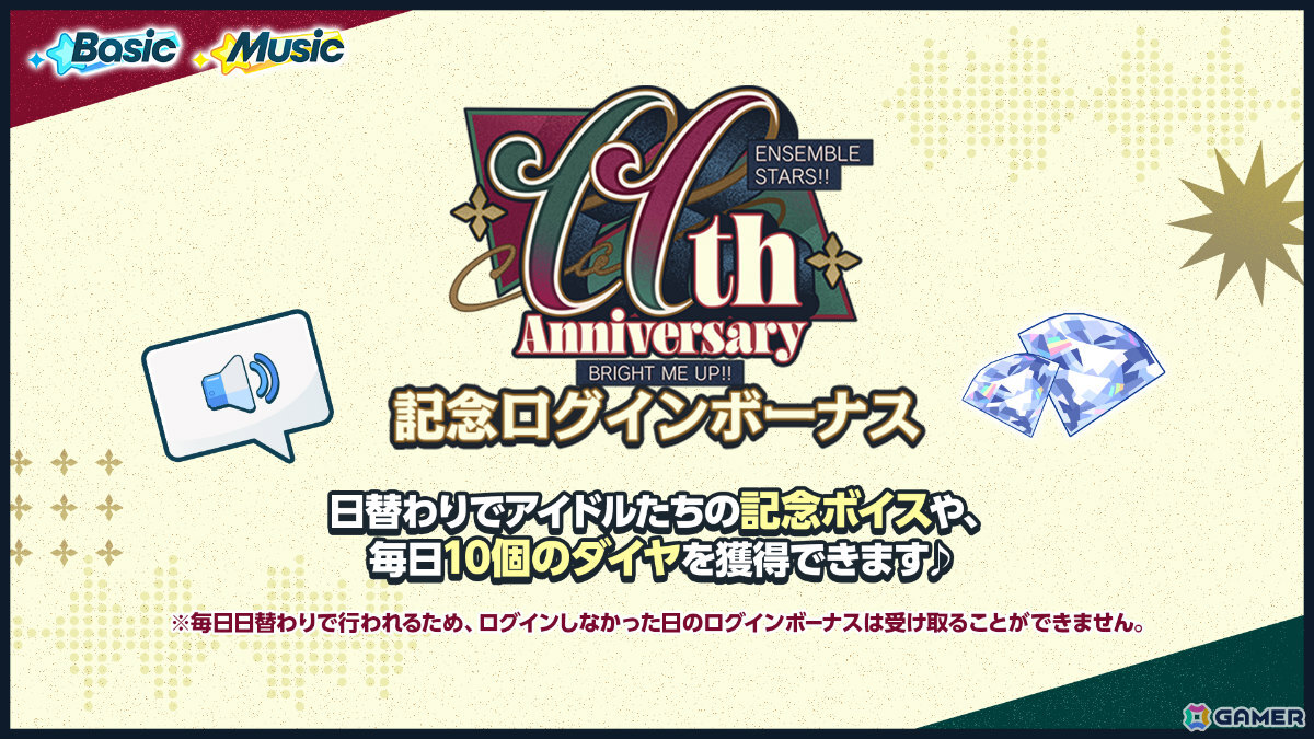 「あんスタ!!」11周年を記念して過去最大の無料110連スカウトをはじめとしたキャンペーンが開催!の画像