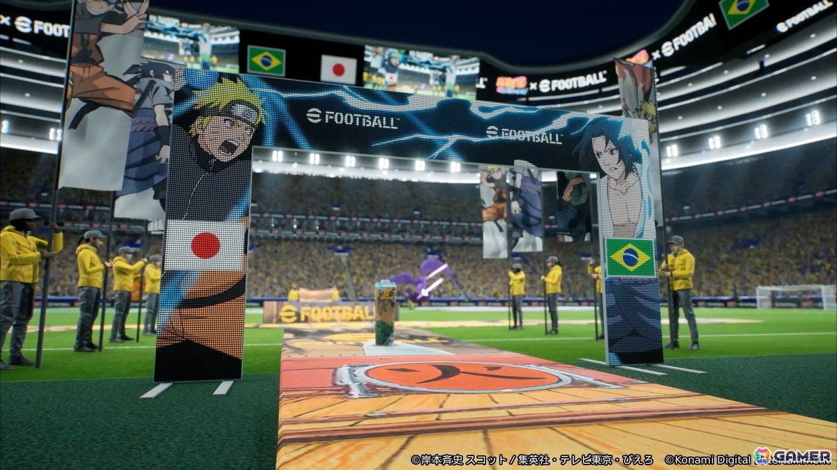 KONAMIのサッカーゲーム「eFootball」「ウイコレ」「Jクラ」でアニメ「NARUTO-ナルト- 疾風伝」とのコラボが開催!の画像