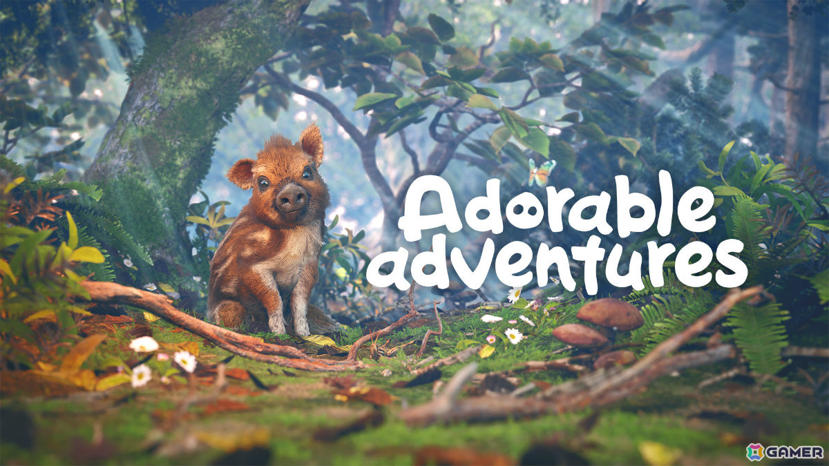 赤ちゃんイノシシの可愛さを堪能できる癒し系動物ADV「アドラブル・アドベンチャー」が発売!鋭い“嗅覚”を使いながら美しい自然を冒険しようの画像