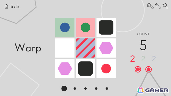 たった9マスの極限パズル「Tricolo」体験版が配信！互いに干渉する3色のピースを順番に移動させてゴールへと導こうの画像