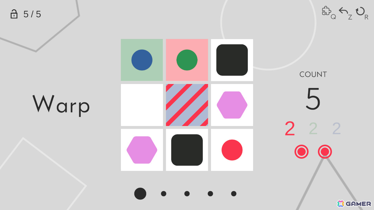 たった9マスの極限パズル「Tricolo」体験版が配信！互いに干渉する3色のピースを順番に移動させてゴールへと導こうの画像3