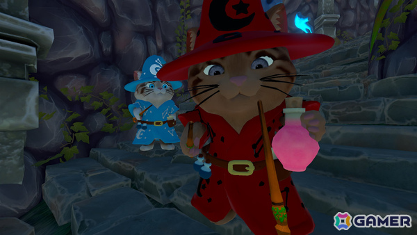声で魔法を発動する最大4人の協力ADV「ねこねこマジック」デモ版が配信！3対3のアリーナモードも楽しめるの画像