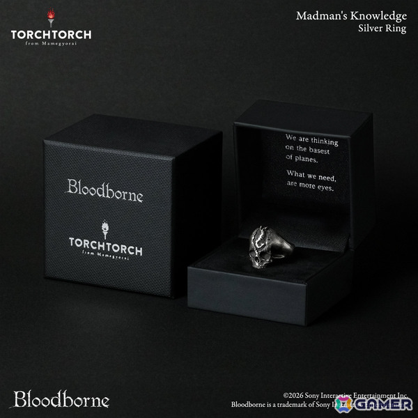 「Bloodborne」狂人の智慧がシルバーリングになって登場！異様に変形した頭蓋骨の妖しい空気感を巧みに再現の画像8