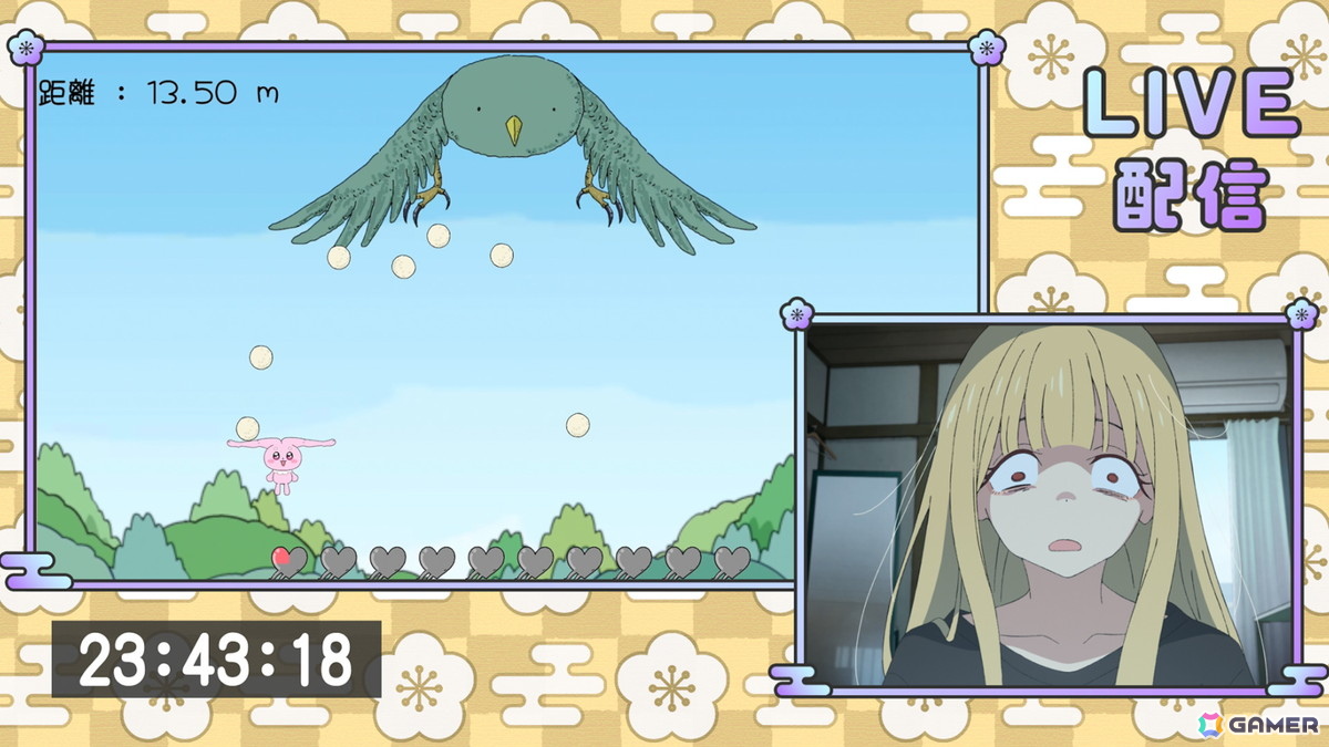 「超かぐや姫！」に登場した劇中ゲーム「太ももうさぎの大撃腿」のiOS版が配信！かぐやが遊んでいた高難易度仕様を再現するゲームモードが追加の画像