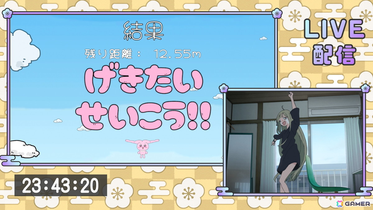 「超かぐや姫！」に登場した劇中ゲーム「太ももうさぎの大撃腿」のiOS版が配信！かぐやが遊んでいた高難易度仕様を再現するゲームモードが追加の画像
