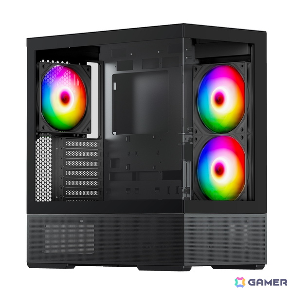 RACENよりピラーレス構造のPCケースが2026年5月中旬に発売！ATX対応で140mmファン3基を標準搭載の画像3