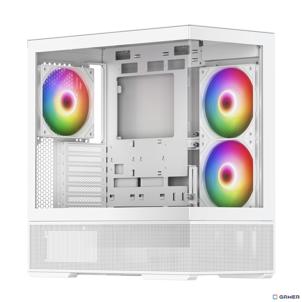 RACENよりピラーレス構造のPCケースが2026年5月中旬に発売！ATX対応で140mmファン3基を標準搭載の画像4