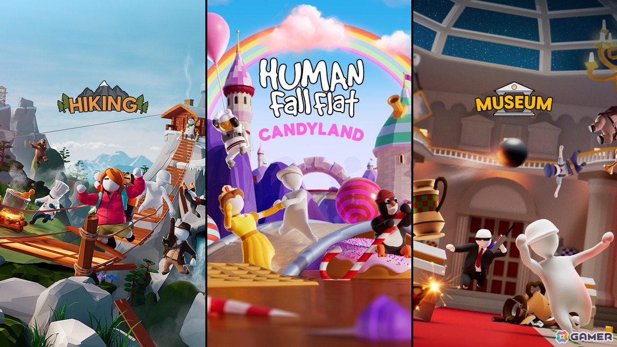 PS版「ヒューマン フォール フラット」に3種のステージと「Party Animals」とのコラボスキンを追加する無料アップデートが5月14日に配信!の画像