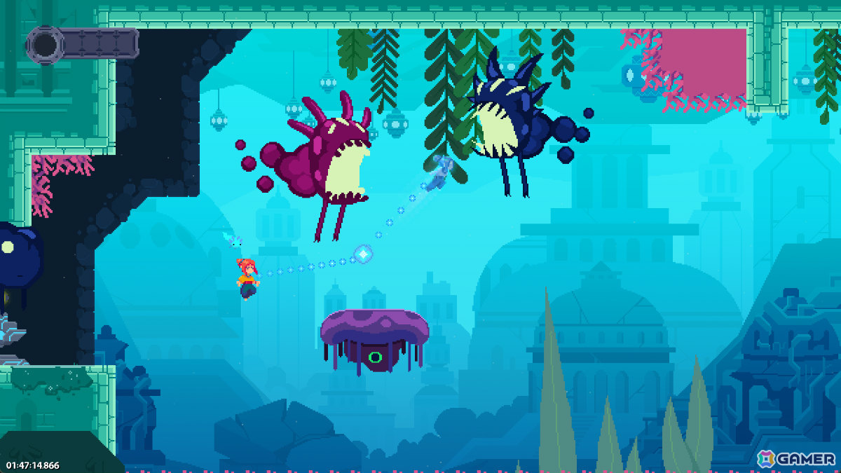 「Celeste」に影響を受けた精密アクションプラットフォーマー「TetherGeist」が配信！グラップリングフックのように魂を外へ伸ばし数々の試練を乗り越えろの画像9