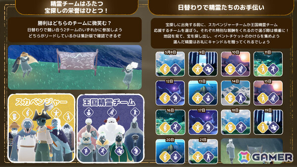 「Sky 星を紡ぐ子どもたち」失われたお宝を探し出すイベント「宝探しの日々」が開催！スカベンジャーに加え王国精霊チームが登場の画像2