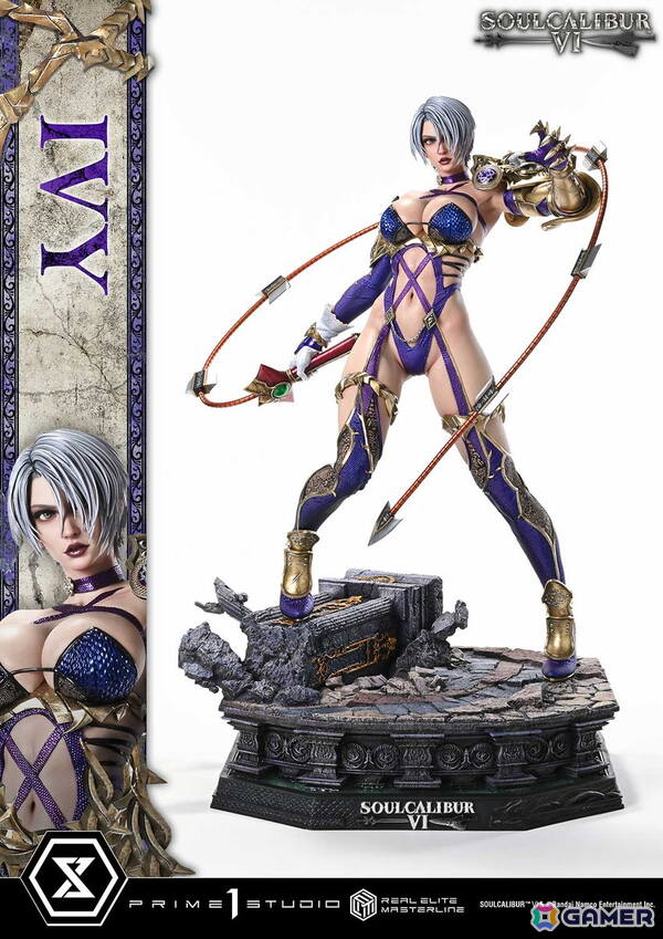 「ソウルキャリバーVI」から1/4スケールフィギュア「アイヴィー」が登場！キービジュアルに着想を得たダイナミックなポージングにの画像3