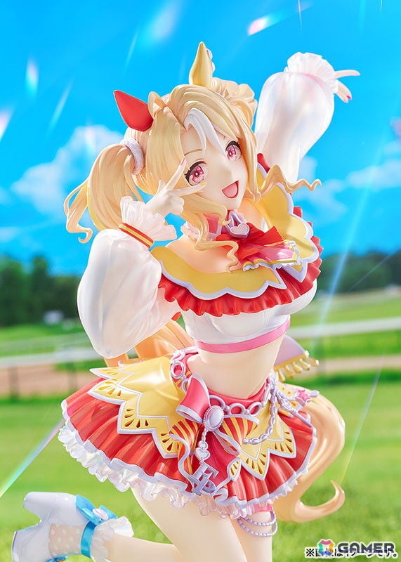 「ウマ娘」自称・天才美少女のフサイチパンドラが1/7スケールフィギュアとなって登場！勝負服を纏い、今にもライブステージで歌い出しそうな躍動感あふれるポージングの画像5