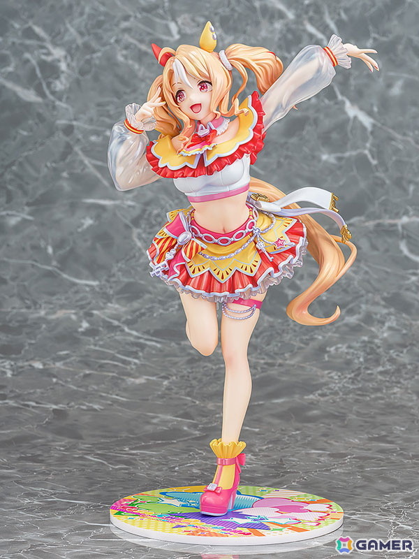 「ウマ娘」自称・天才美少女のフサイチパンドラが1/7スケールフィギュアとなって登場！勝負服を纏い、今にもライブステージで歌い出しそうな躍動感あふれるポージングの画像