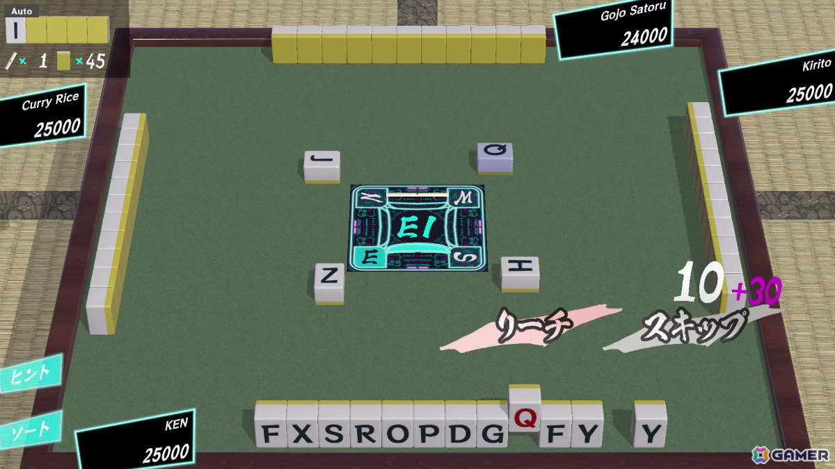 英単語でアガる麻雀ライクゲーム「WORJONG」Steamページが公開！アルファベット牌を使って3文字の英単語を4語揃えようの画像3