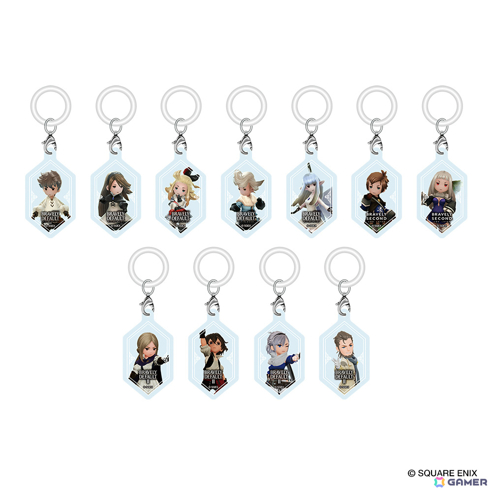「ブレイブリーデフォルト」マルイ限定グッズの一部実物サンプルが公開！Blistazキーホルダーや回転アクリルスタンド、アンブレラマーカーなどがラインナップの画像