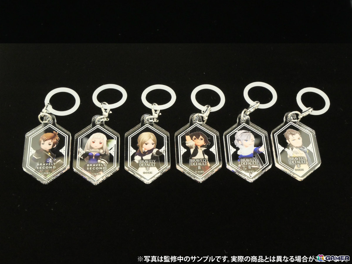 「ブレイブリーデフォルト」マルイ限定グッズの一部実物サンプルが公開！Blistazキーホルダーや回転アクリルスタンド、アンブレラマーカーなどがラインナップの画像