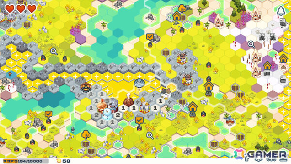 マインスイーパー風世界開拓ゲーム「Dungeon Sweeper Plus」が2026年に発売！ダンジョンの位置を特定しながら世界を広げてハイスコアを目指そうの画像