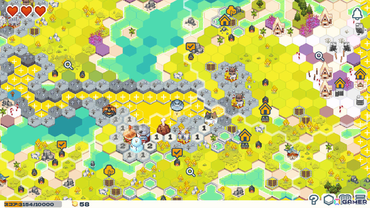 マインスイーパー風世界開拓ゲーム「Dungeon Sweeper Plus」が2026年に発売！ダンジョンの位置を特定しながら世界を広げてハイスコアを目指そうの画像3