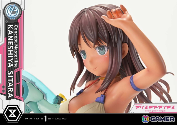 「アリス・ギア・アイギス」成子坂製作所所属のアクトレス・兼志谷シタラの1/5スケールフィギュアが登場！島田フミカネ氏が描き下ろした水着姿のイラストを再現の画像11