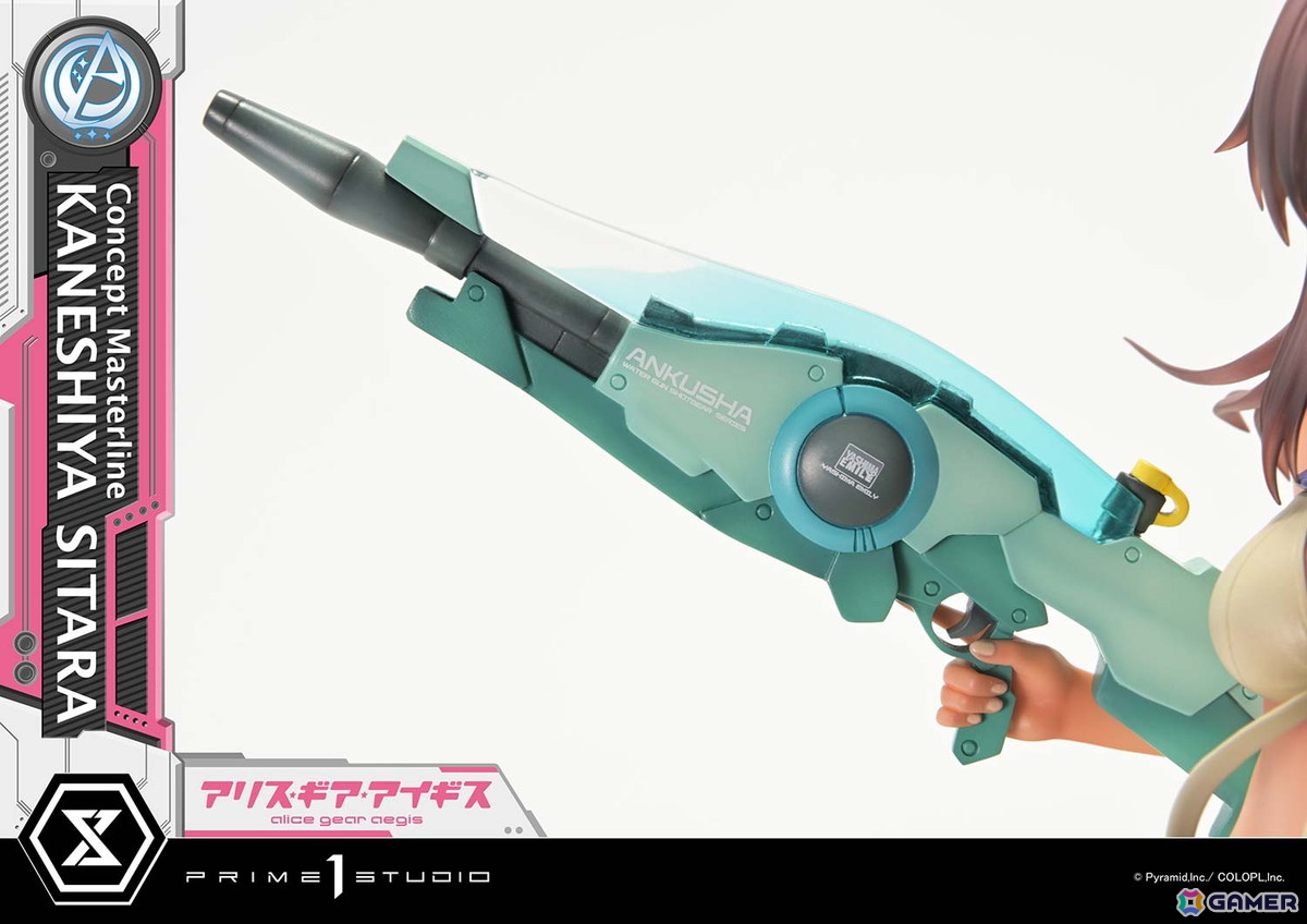 「アリス・ギア・アイギス」成子坂製作所所属のアクトレス・兼志谷シタラの1/5スケールフィギュアが登場！島田フミカネ氏が描き下ろした水着姿のイラストを再現の画像