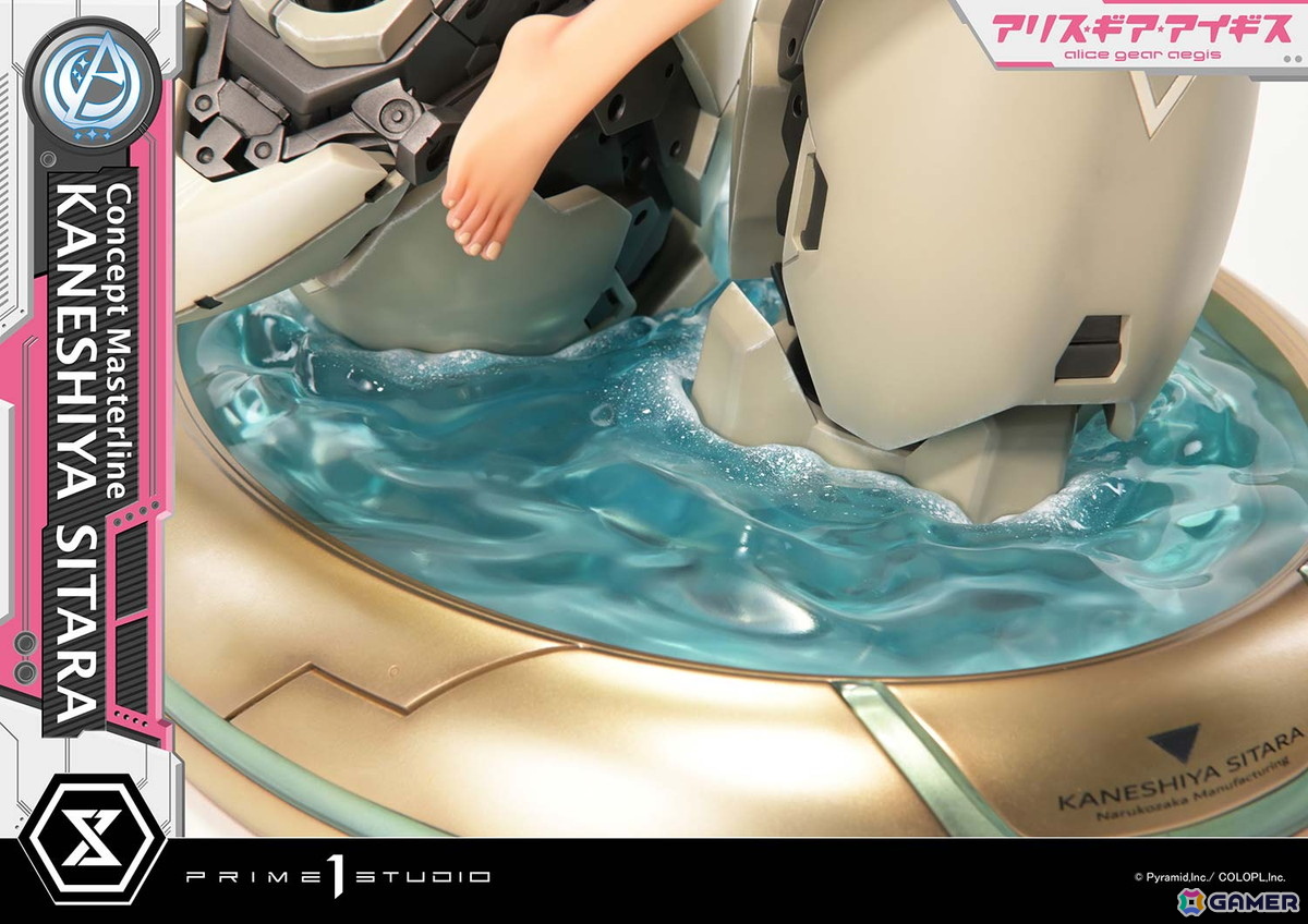 「アリス・ギア・アイギス」成子坂製作所所属のアクトレス・兼志谷シタラの1/5スケールフィギュアが登場！島田フミカネ氏が描き下ろした水着姿のイラストを再現の画像