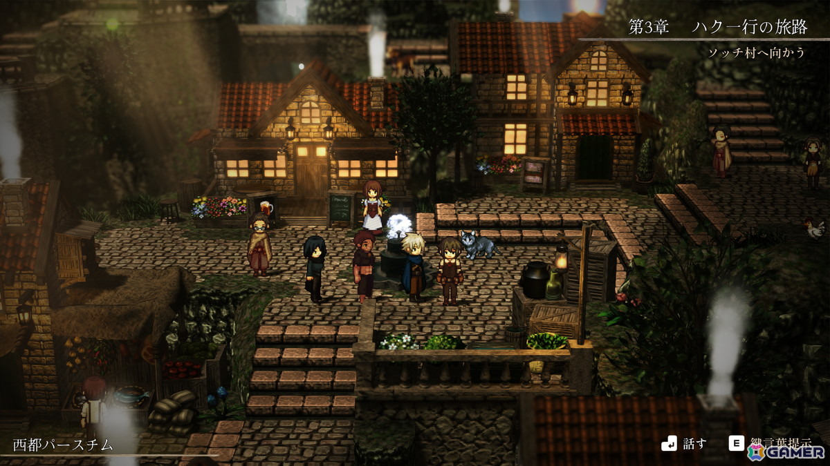 個人開発RPG「火の言伝」のSteamストアページが公開！西と東から旅する2組のパーティが織りなすストーリー重視のコマンドRPGの画像3