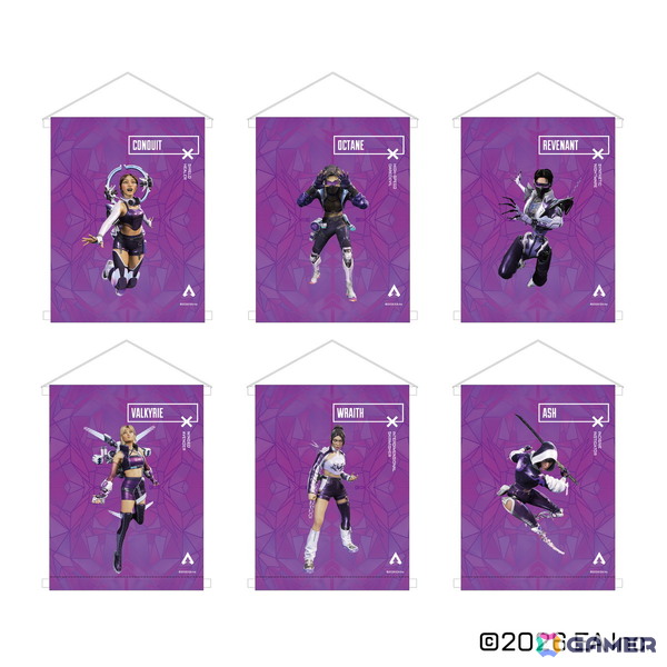 「Apex Legends」より描き下ろしデザインを含む新グッズが8月中旬より順次発売！DRIFT CHAMPS仕様のミニタペストリーやアクスタなどがラインナップの画像2