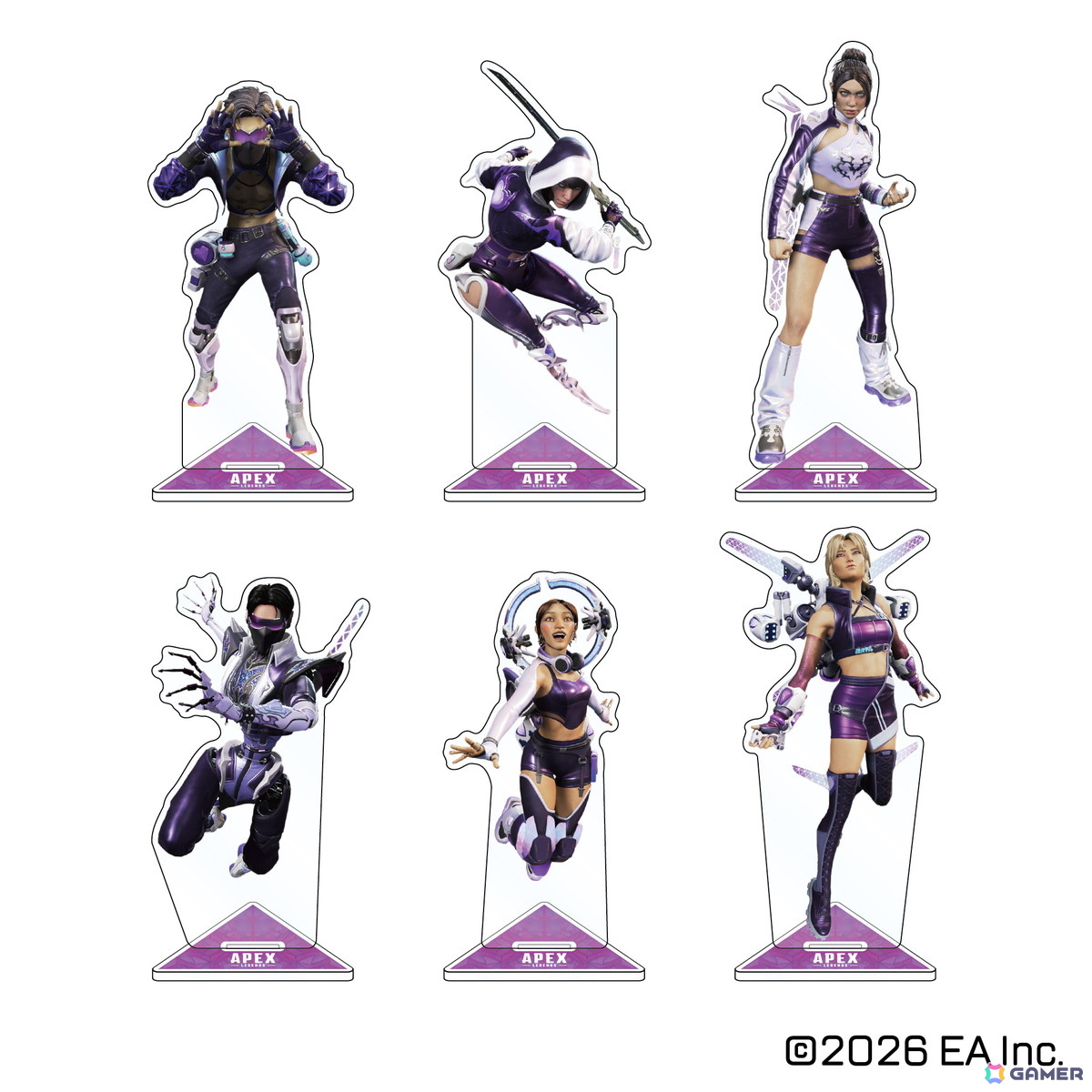 「Apex Legends」より描き下ろしデザインを含む新グッズが8月中旬より順次発売！DRIFT CHAMPS仕様のミニタペストリーやアクスタなどがラインナップの画像