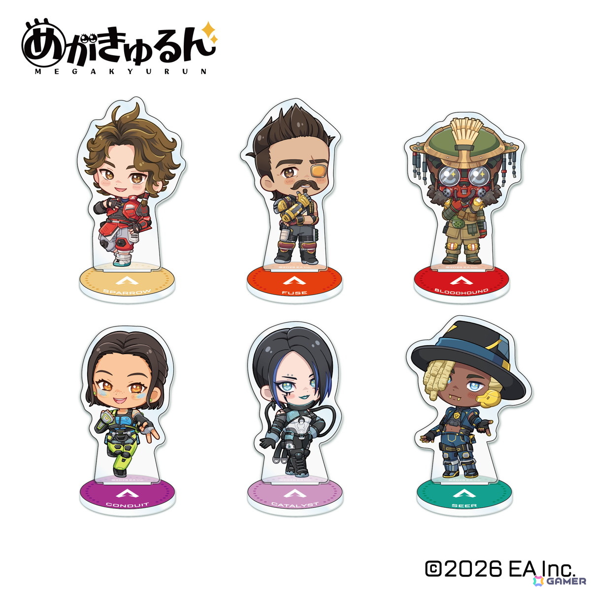 「Apex Legends」より描き下ろしデザインを含む新グッズが8月中旬より順次発売！DRIFT CHAMPS仕様のミニタペストリーやアクスタなどがラインナップの画像