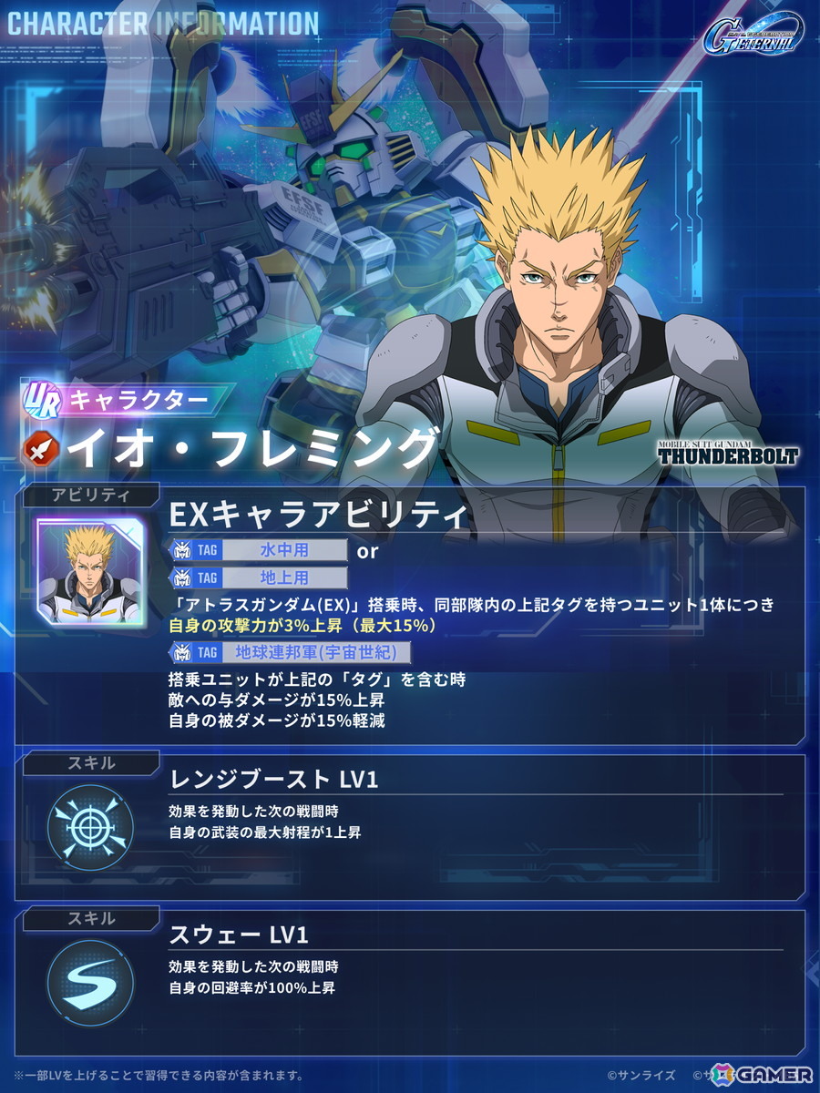 「SDガンダム ジージェネレーション エターナル」でストーリーイベント「機動戦士ガンダム サンダーボルト BANDIT FLOWER」が開催！の画像5