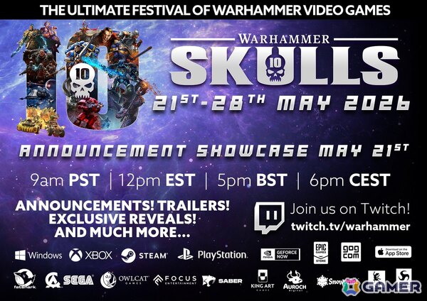 「Warhammer」の新情報を多数発表するショーケース「Warhammer Skulls」が5月22日より開催！「Warhammer 40,000: Mechanicus 2」の正式発表も予告の画像1